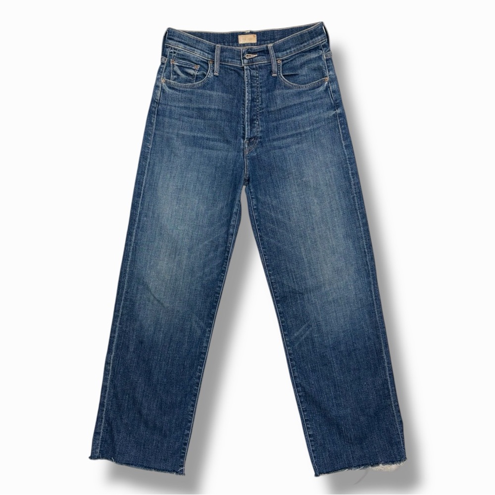 MOTHER The Rambler Ankle Fray Straight Jeans On Duty Size 28